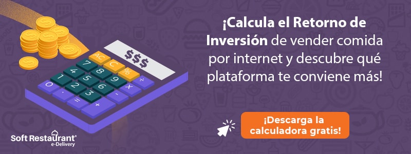 calculadora de roi de vender comida por internet