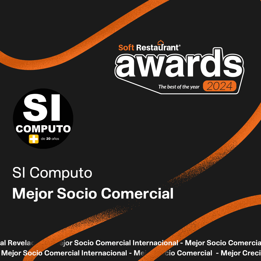 Mejor Socio Comercial SI Computo en los Soft Restaurant Awards 2024